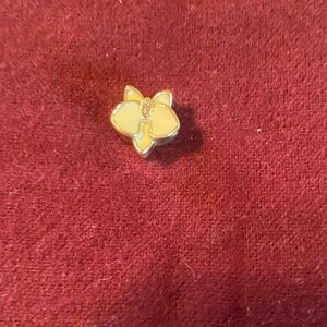 Pandora Cream and Gold Flower Brooch